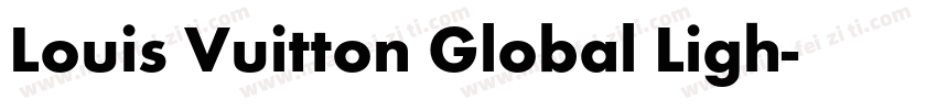 Louis Vuitton Global Ligh字体转换